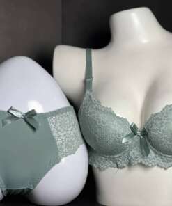 Ring Lace Cover Bra Panty Set